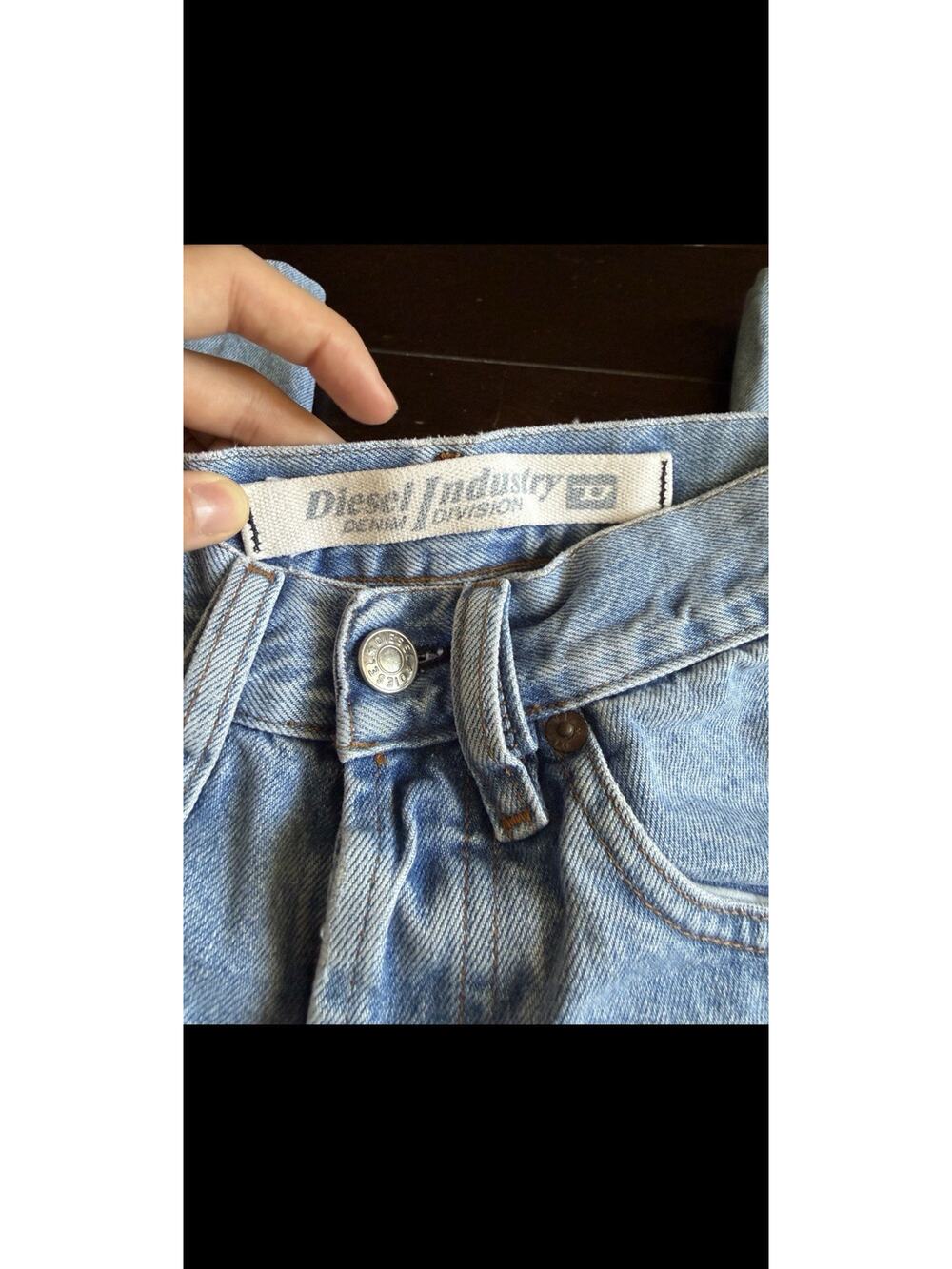 Diesel Y2K VTG Women’s Straight Jean Light Wash Blue Denim Solid Regular Size 27
